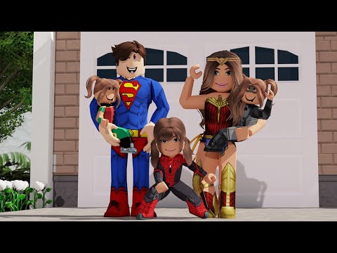 TRYING ON FAMILY HALLOWEEN COSTUMES on Bloxburg | Family Roleplay