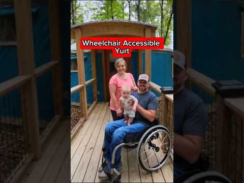 Wheelchair Accessible Yurt!!#accessibletravel #wheelchairlife #wheelchairaccessible #yurt