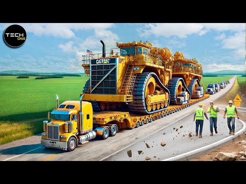 Extreme Dangerous Monster Truck Driving Skills 2024 | Oversize Load Heavy Equipment Working #23