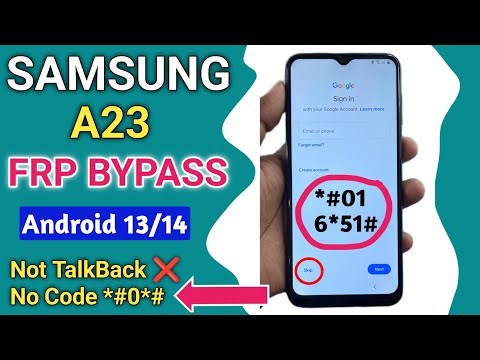 Samsung A23 FRP Bypass 2024 Android 13-14 Without Pc || TalkBack Not Working