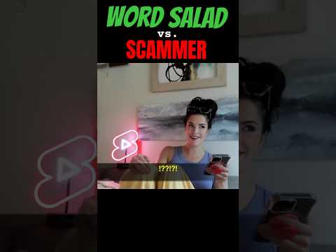 SCAMMER PRANK:  WORD SALAD 🥗 Vs. SCAMMER ! 🤣 #prank #irlrosie