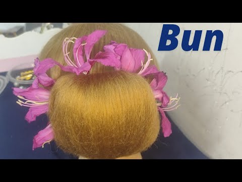 Flower Bun Hairstyle For Reception|Recption Hair Style|Bun Hair Style|Clucher|#receptionhairstyle