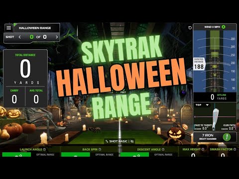 SkyTrak Spooky Range | Halloween Special #golf #golfsimulator #skytrakgolf