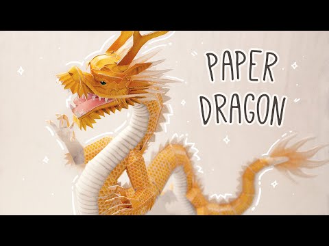 Paper Dragon model toy ★ (canon papercraft) ★ 🐉