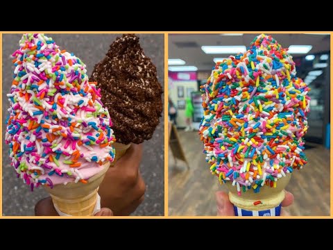 So Yummy Desserts Chocolate Ice Cream | Yummy Satisfying Dessert | Satisfying Chocolate Cake