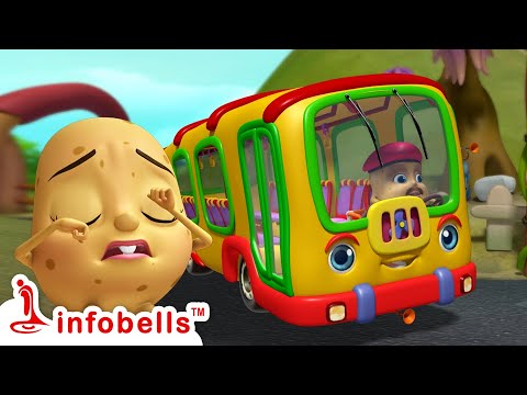 ಬಸ್ಸಿನಲ್ಲಿ ಹತ್ತು ಮಕ್ಕಳು - Ten in a Bus song | Kannada Rhymes & Number Rhymes | Infobells