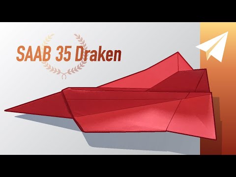 Epic Jet Paper Airplane — How to Make SAAB 35 Draken, designed by Emil Ellénius