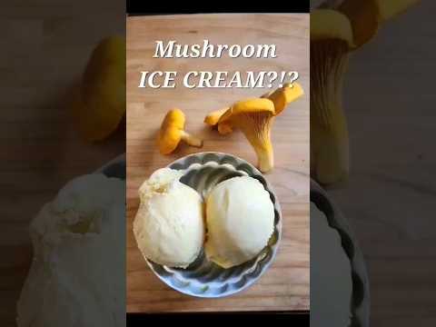 Mushroom Ice Cream! #mushroom #wildedibles #chanterelles @CookingwithMrsGRachelGoclawski