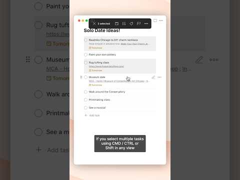 Quick tip!💡Save time and edit multiple tasks using multi select!
