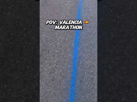 Marathon Valencia Follow The Blue Line