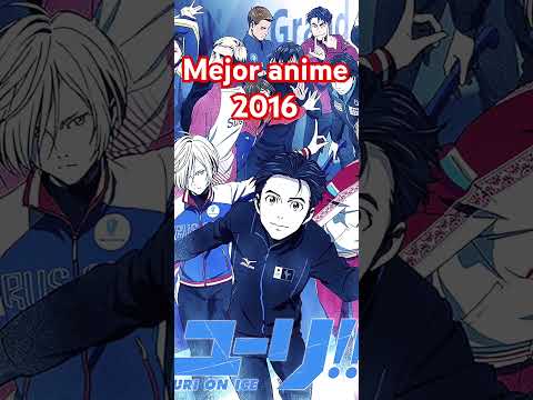 Mejor anime año 2016 Yuri!!! on Ice