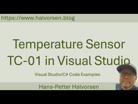 Temperature Sensor TC-01 in Visual Studio