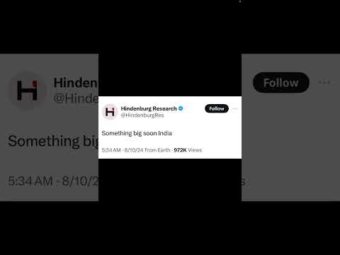 Hindenburg research 🧐 attack’s on another Indian company- #stockmarketnews by #viralshorts Futures