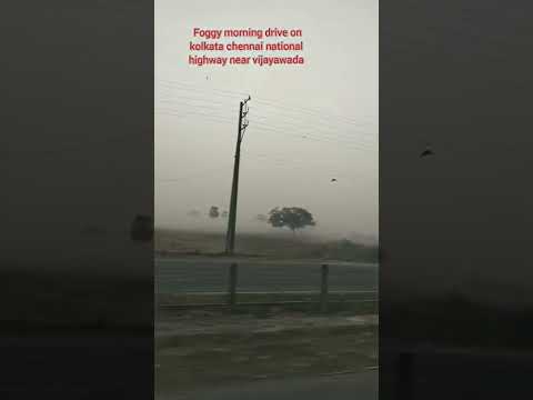 Foggy morning drive on kolkata chennai national highway#shorts