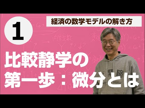 比較静学①（内生変数が１個の場合）——松尾匡の入門講義「経済の数学モデルの解き方」第1回