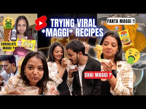 Trying *VIRAL* horrible 🤮 *MAGGI* recipes