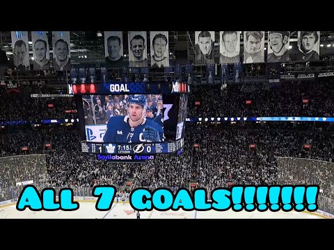 ALL 7 LEAFS GOALS LIVE!!!! ROUND 1 GAME 2 Vs Lightning April 20th 2023