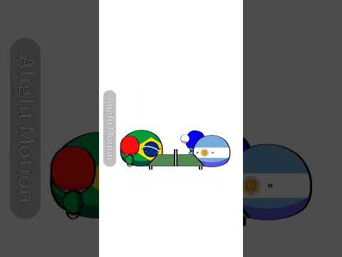 ⭐| Ping Pong with 🇧🇷 & 🇦🇷 // #memes #funny #viral #edit #shorts #ytshorts #countryballs #fyp |⭐