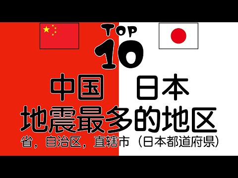 中国日本地震对比 2020年地震最多地区