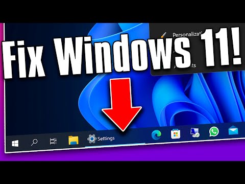 Windows 11 with Win 10 Taskbar & Start Menu! (Finally!)