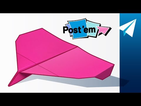 Awesome Sticky Note Paper Airplane — How to Fold Night Glider