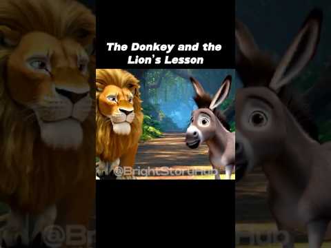 The Donkey and the Lion’s Lesson | #motivation #moralstories #kidsvideo #childrenstories