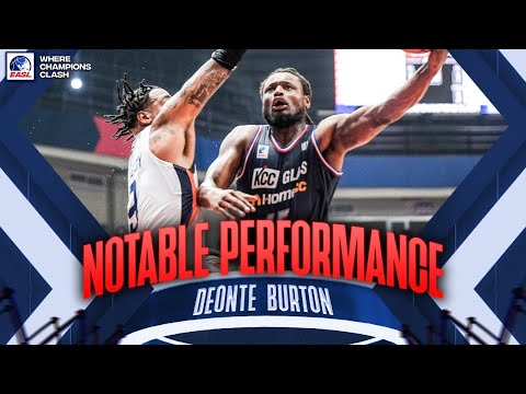 Notable Performance: Busan KCC Egis Deonte Burton 26 Points vs. Meralco Bolts