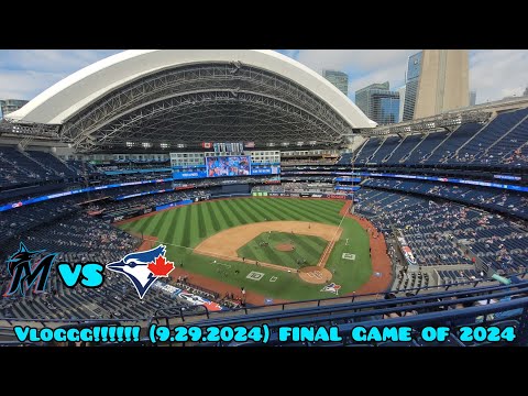 Blue Jays Vs Marlins VLOGGGGGGGG!!!!!!!!!! September 29th 2024 FINAL GAME OF 2024!!!! MUST WATCH