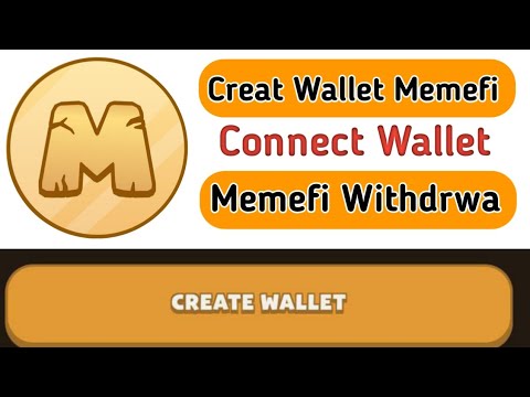 how to create memefi wallet || wallet create || how to connect wallet in memefi || memefi withdrawal