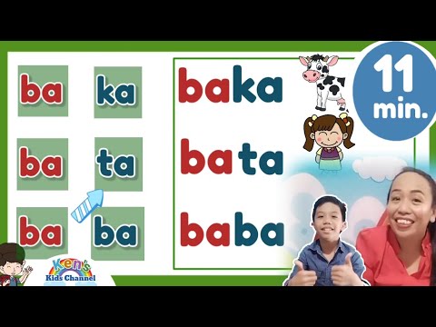 Pagbasa ng Mga Salitang Dalawang Pantig | Magsanay Bumasa | Titik A, E, I, O, U, B, K, at D