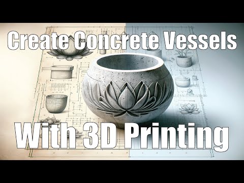 DIY Mastery: Crafting Concrete Vessels with 3D Printing