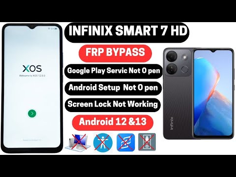 Infinix Smart 7&7 HD Frp Bypass Android 12/13/ INFINIX X6516 X6515 Google Account Remove Without Pc