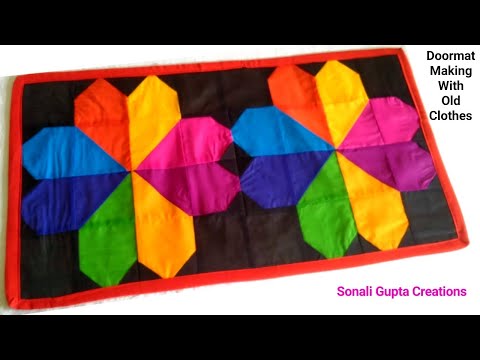 How To Make Doormat At Home | Paydan Banane Ka Tarika | Doormat With Old Clothes #doormatmaking