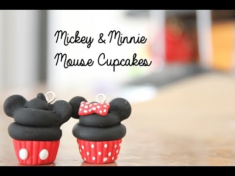 Polymer Clay Disney Cupcakes: Mickey Mouse & Minnie Mouse