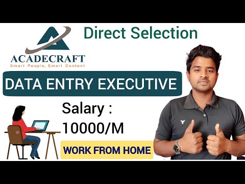 Data Entry | Typing Work | Work From Home Job | No Fees | Anybody Can Apply