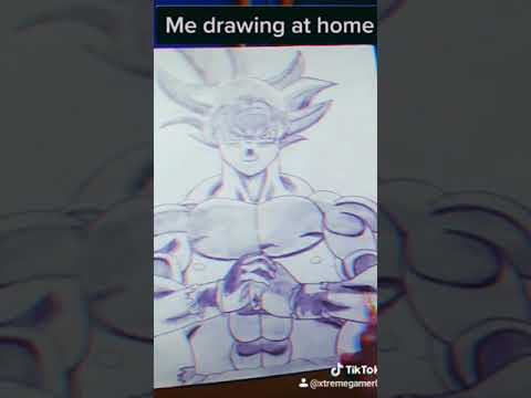 Drawing Goku UI | Dragon ball super | #shorts