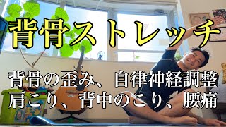 【簡単！！背骨矯正ストレッチ】背骨の歪み・猫背・肩こり・背中のこり・腰痛・自律神経調整・逆流性食道炎・過敏性腸症候群（体と対話する時間を作る）