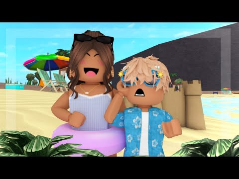 family BEACH DAY ! 🌊🏖️ *we saw SHARKS?* 🦈┇Roblox Bloxburg Roleplay