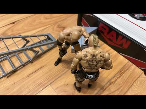 AWE:  Brock ￼Lesnar vs Goldberg vs ??? ( ladder match )