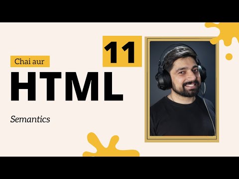 HTML semantics