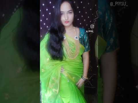 आजचा रंग हिरवा 💚 ##trending #saree #greencolor #navratrispecial #navratri