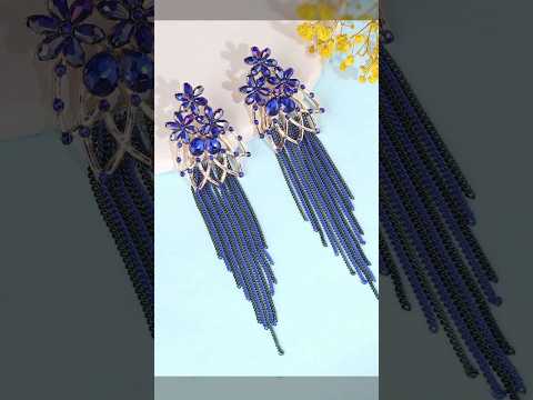 top stylish long earrings design/#earrings #like #subscribe #youtubeshorts #jewellery #fashion #new