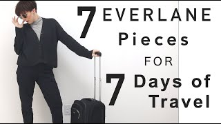 My Everlane Travel Capsule Wardrobe : 7 Pieces for 7 Days