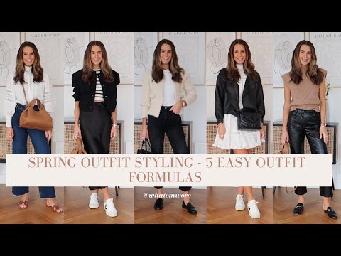 5 SPRING OUTFIT IDEAS - MINIMAL, CAPSULE WARDROBE LOOKS | WHATEMWORE