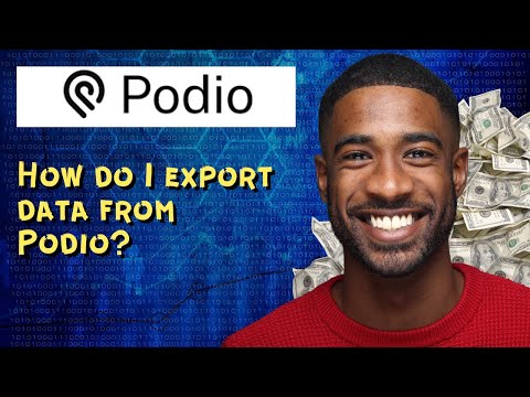 How do I export data from Podio