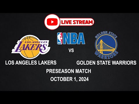 NBA LIVE! LAKERS vs WARRIORS | NBA PRE SEASON | October 1, 2024 | NBA2K24 CPU vs CPU