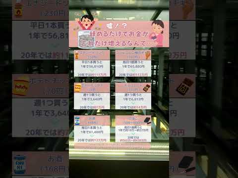 辞めるだけでお金が増える！辞めた方がいい悪習慣#貯金 #家計 #お金 #習慣 #貯める