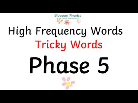 Blossom Phonics: High Frequency Words and Tricky Words Phase 5