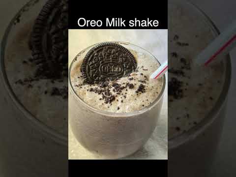 3 Ingredients milk shake, Oreo milk shake recipe, Summer recipe