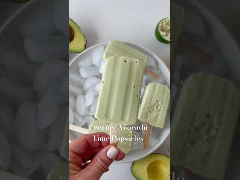 DAIRY FREE CREAMY AVOCADO LIME POPSICLES | Healthy Frozen Summer Treats